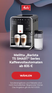 Melitta „Barista TS SMART“ Series Kaffeevollautomaten ab 835 €