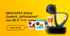 Kaffeemaschine NESCAFÉ® Dolce Gusto® „Infinissima EDG 160.A“ nur 39 €