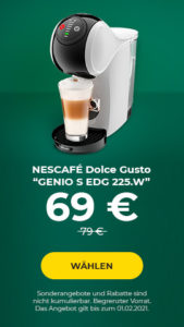 Coffee machine NESCAFÉ® Dolce Gusto® “GENIO S EDG225.W”