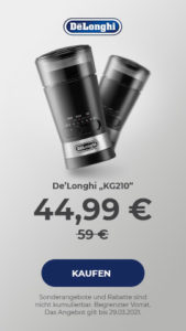 Kaffeemühle De’Longhi „KG210“ 49,99 €
