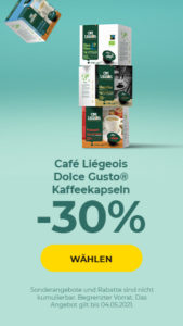 Café Liégeois Dolce Gusto® Kaffeekapseln -30%