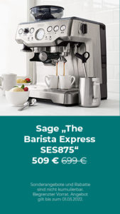 Promo price Sage „The Barista Express SES875"
