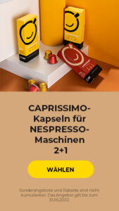 "CAPRISSIMO-Kapseln für NESPRESSO-Maschinen 2+1"