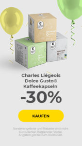 Charles Liegeois Dolce gusto capsules -30%