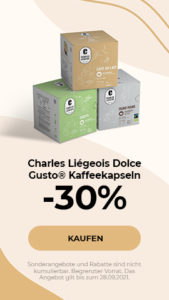 Charles Liégeois Dolce Gusto® Kaffeekapseln -30%