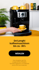 De'Longhi Kaffeemaschinen bis zu -35%