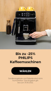 Bis zu -25% PHILIPS Kaffeemaschinen