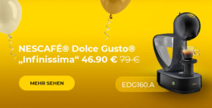 Kaffeemaschine NESCAFÉ® Dolce Gusto® „Infinissima EDG 160.A“ nur 46.90 € 79 €