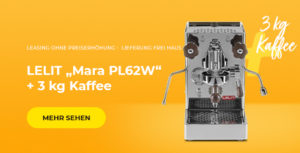 Kaufen Sie LELIT „Mara PL62W“ Kaffeemaschine und erhalten Sie 3 kg Kaffee als Geschenk!