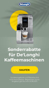 Sonderrabatte für De'Longhi Kaffeemaschinen