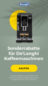 Sonderrabatte für De'Longhi Kaffeemaschinen