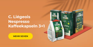 C. Liégeois Nespresso Kaffeekapseln 3+1