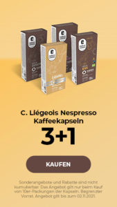 C. Liégeois Nespresso Kaffeekapseln 3+1