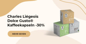 Charles Liégeois Dolce Gusto® Kaffeekapseln -30%