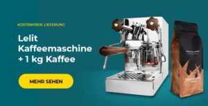 Lelit Kaffeemaschine + 1 kg Kaffee
