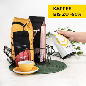 Kaffee bis zu –50%