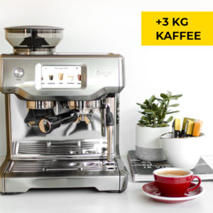 3 kg Kaffee als Geschenk beim Kauf einer Sage Kaffeemaschine