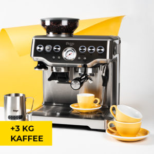 3 kg Kaffee als Geschenk beim Kauf einer Sage Kaffeemaschine