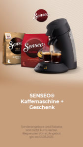 Senseo + 2 packs of coffee pads