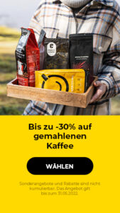 Bis zu -30% auf gemahlenen Kaffee
