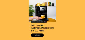 De'longhi coffee machines up to -35%