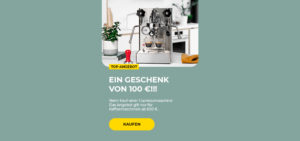 Semi automatic coffee machines over 600 EUR + 100 EUR cashback