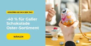-40 % für Galler Schokolade Oster-Sortiment
