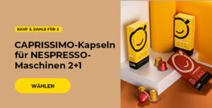 "CAPRISSIMO-Kapseln für NESPRESSO-Maschinen 2+1"