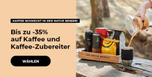 Bis zu -35% auf Kaffee und Kaffee-Zubereiter