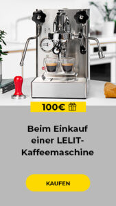 "Kaufen Sie eine LELIT Espressomaschine und erhalten Sie 100 € "