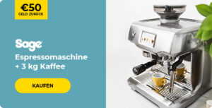 SAGE Espressomaschine + 3 kg Kaffee