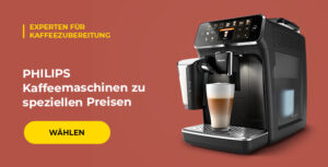 Special prices for Philips coffee machines