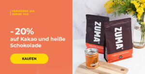 -20% auf Kakao und heiße Schokolade
