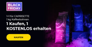 1+1 für CAPRISETTE 1 kg Kaffeebohnen