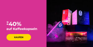 Bis zu -40% auf Kaffeekapseln