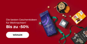 "Die besten Geschenkideen für Weihnachten! Bis zu -50% auf Kaffee und Kaffeemaschinen "