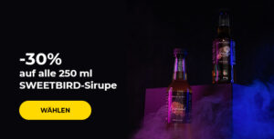 -30% auf alle 250 ml SWEETBIRD-Sirupe