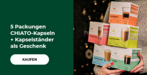 5 CHIATO-Kapselboxen + Kapselhalter als Geschenk
