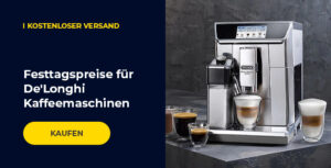 Festtagspreise für De'Longhi Kaffeemaschinen