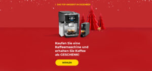 Kaufen Sie eine Kaffeemaschine und erhalten Sie Kaffee als Geschenk!