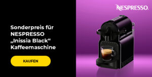 Sonderpreis für NESPRESSO „Inissia Black“ Kaffeemaschine