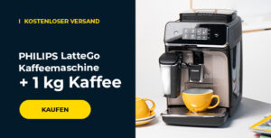 PHILIPS LatteGo Kaffeemaschine + 1 kg Kaffee