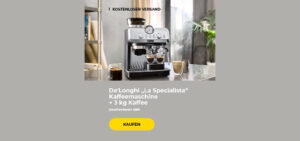 De'Longhi „La Specialista“ Kaffeemaschine + 3 kg Kaffee